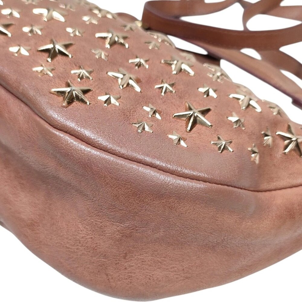 (EH) Jimmy Choo Crossbody Bag Brown Leather - Picture 5 of 9